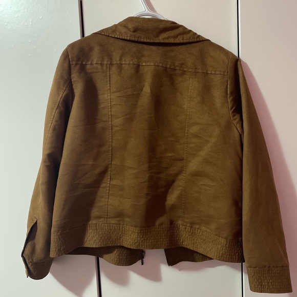 Lightweight Suede Brown Jacket - Picture 4 of 4
